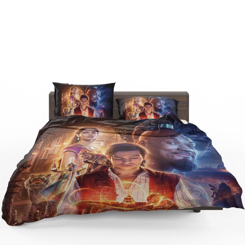 Disney Aladdin Movie Will Smith Mena Massoud Naomi Scott Bedding Set - Custom Bedding Set