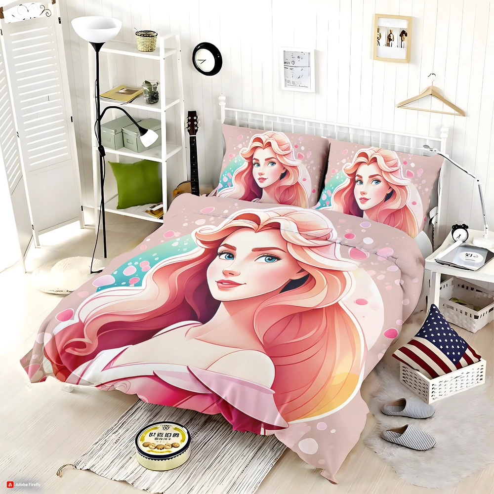 Disney Castle Sleeping Beauty Princess Aurora Bedding Set - Custom Bedding Set