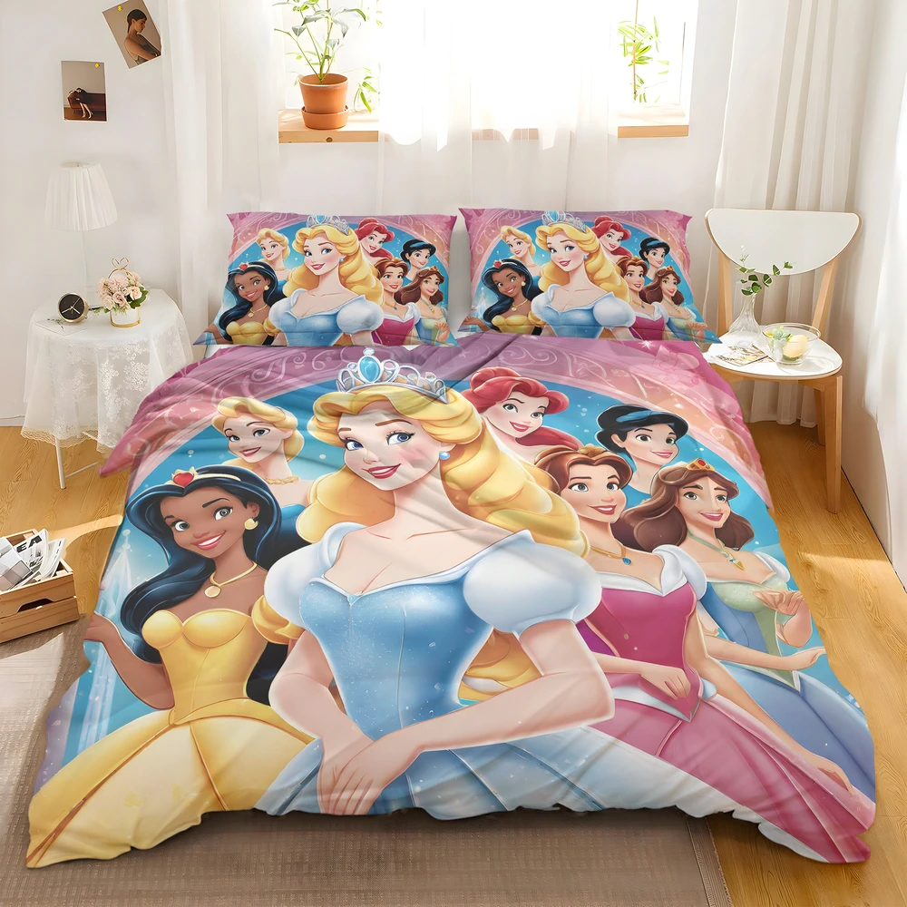 Alternative view of Disney Princess Bed Sheets Set Twin Queen Size - Custom Bedding Set