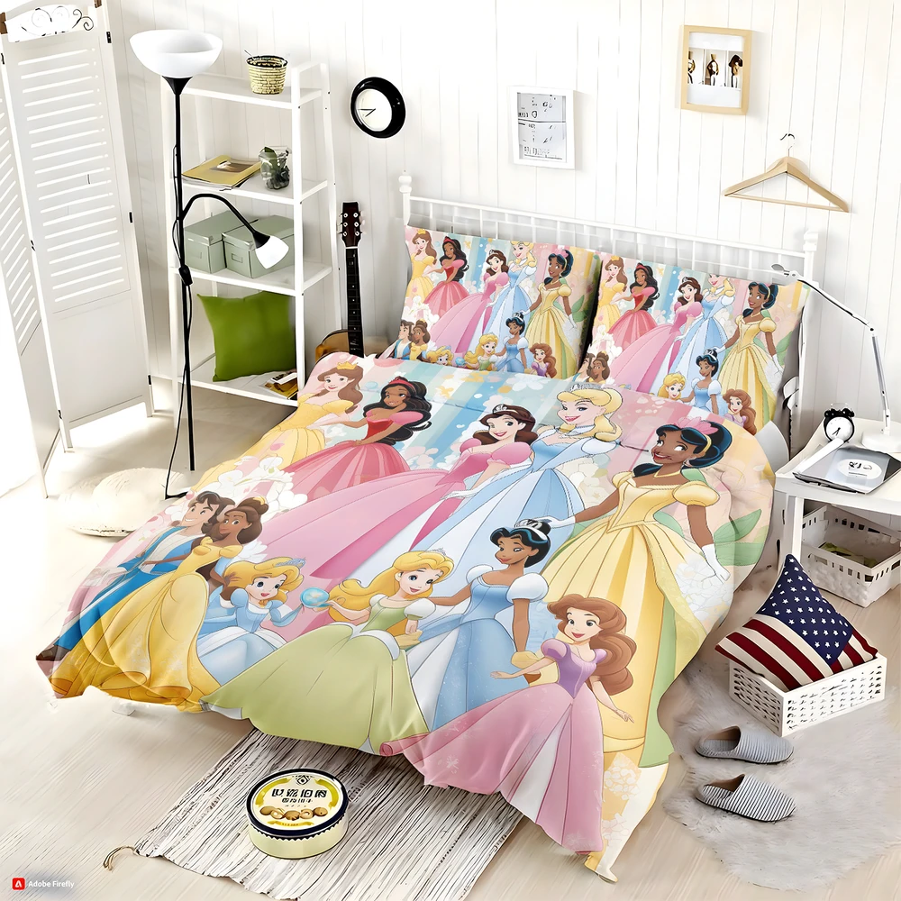 Alternative view of Disney Princess Bedding Set Twin Size - Custom Bedding Set