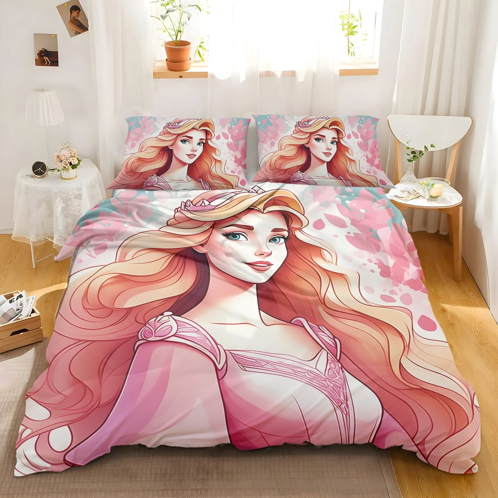 Alternative view of Disney Princess Bedspreads Set For Teenage Girls Bedroom - Custom Bedding Set