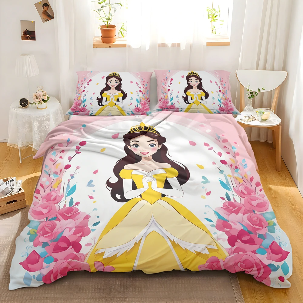 Alternative view of Disney Princess Belle Bedding Set For Kids Girls & Teens - Custom Bedding Set