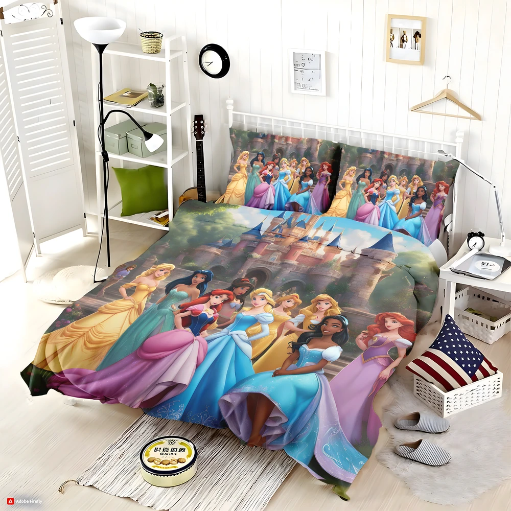 Disney Princess Girls Room Bedding Set - Custom Bedding Set