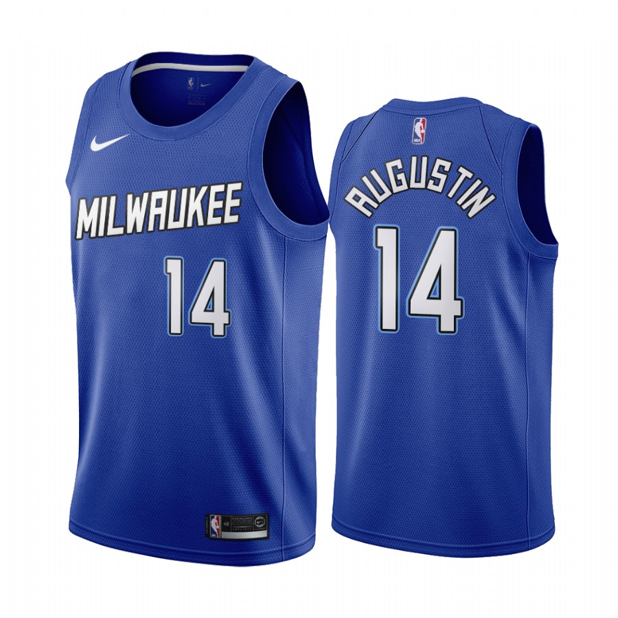 D.j. Augustin Milwaukee Bucks 2020-21 Blue City Basketball Jersey 2020 Trade