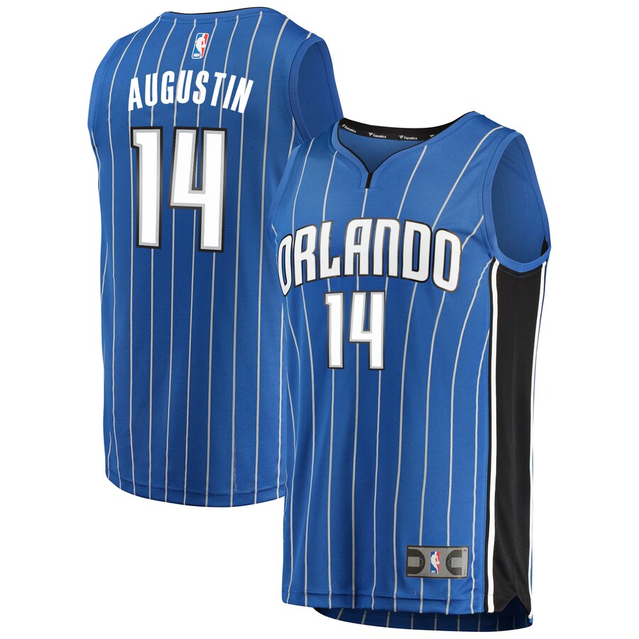 Dj Augustin Orlando Magic Fanatics Branded Fast Break Replica Player Basketball Jersey - Icon Edition - Blue