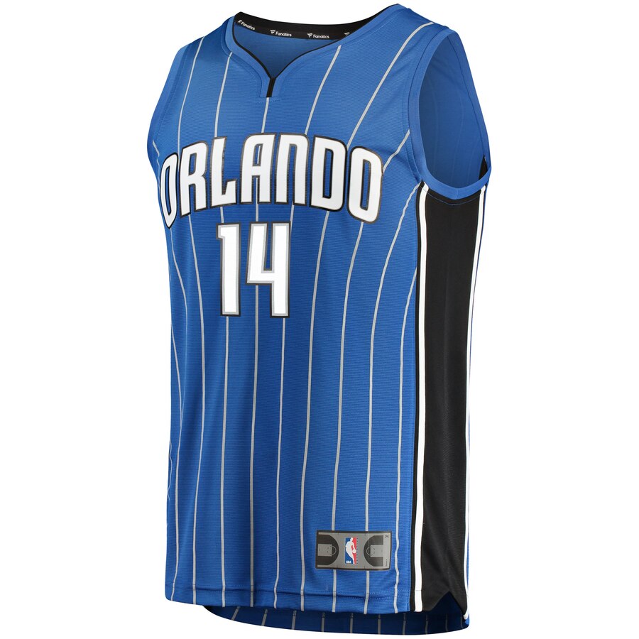 Alternative view of Dj Augustin Orlando Magic Fanatics Branded Fast Break Replica Player Basketball Jersey - Icon Edition - Blue