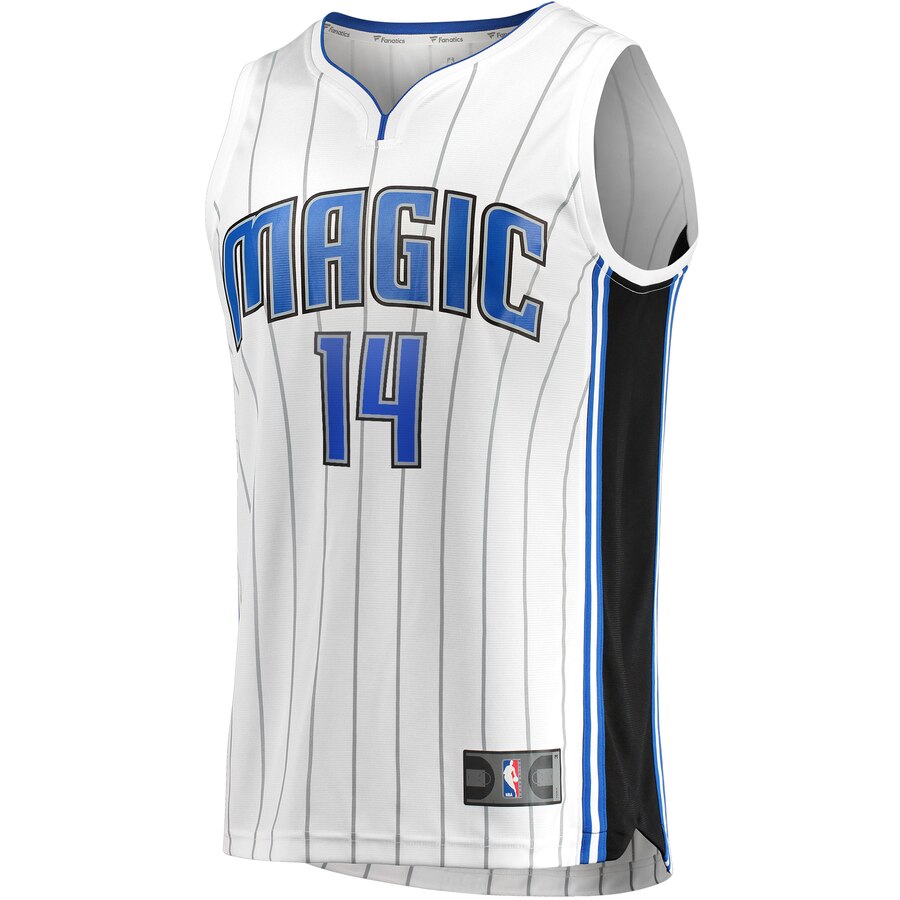 Alternative view of Dj Augustin Orlando Magic Fanatics Branded Youth Fast Break Replica Player Basketball Jersey - Association Edition - White