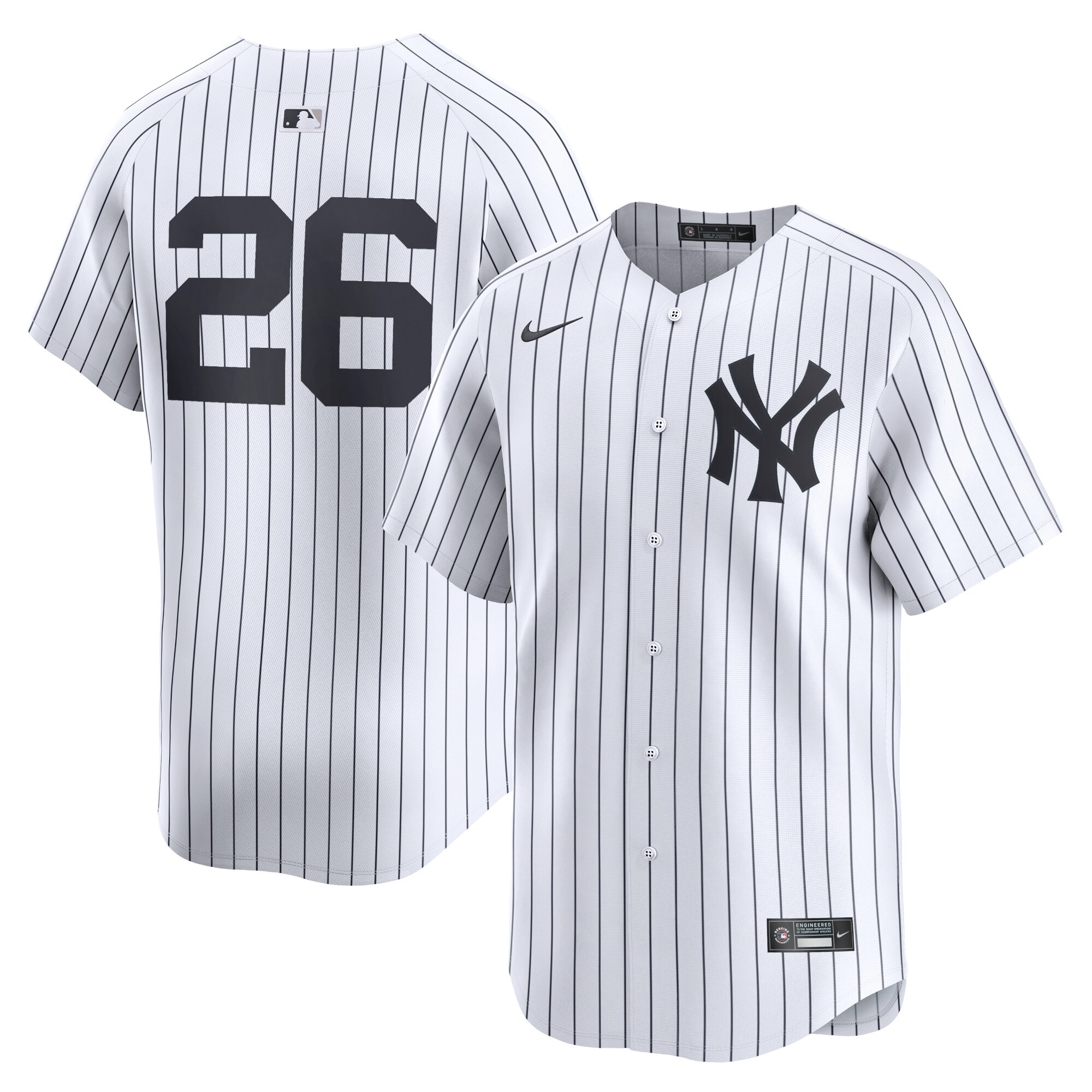 Dj Lemahieu New York Yankees Home Limited Player Baseball Jersey - White