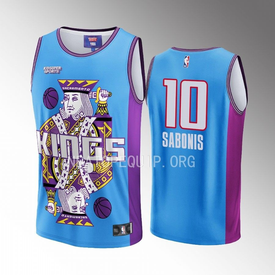 Domantas Sabonis 10 Sacramento Kings NBA & KidSuper Studios Unisex Hometown Basketball Jersey - JS601 