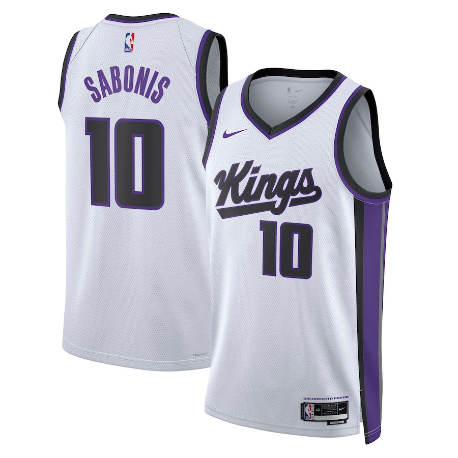 Domantas Sabonis 10 Sacramento Kings Unisex Swingman Basketball Jersey - Association Edition - White - JS962 