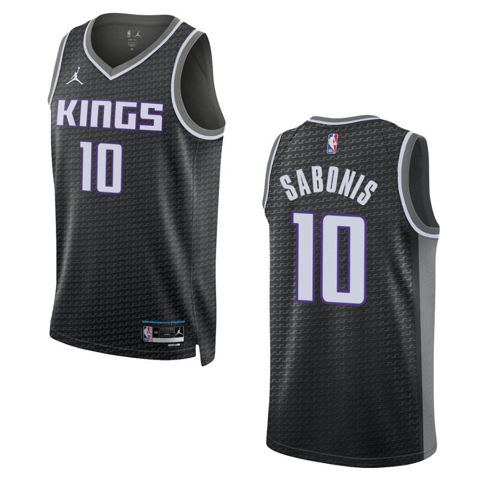 Domantas Sabonis Black Statement Edition 2022-23 Sacramento Kings Swingman Basketball Jersey