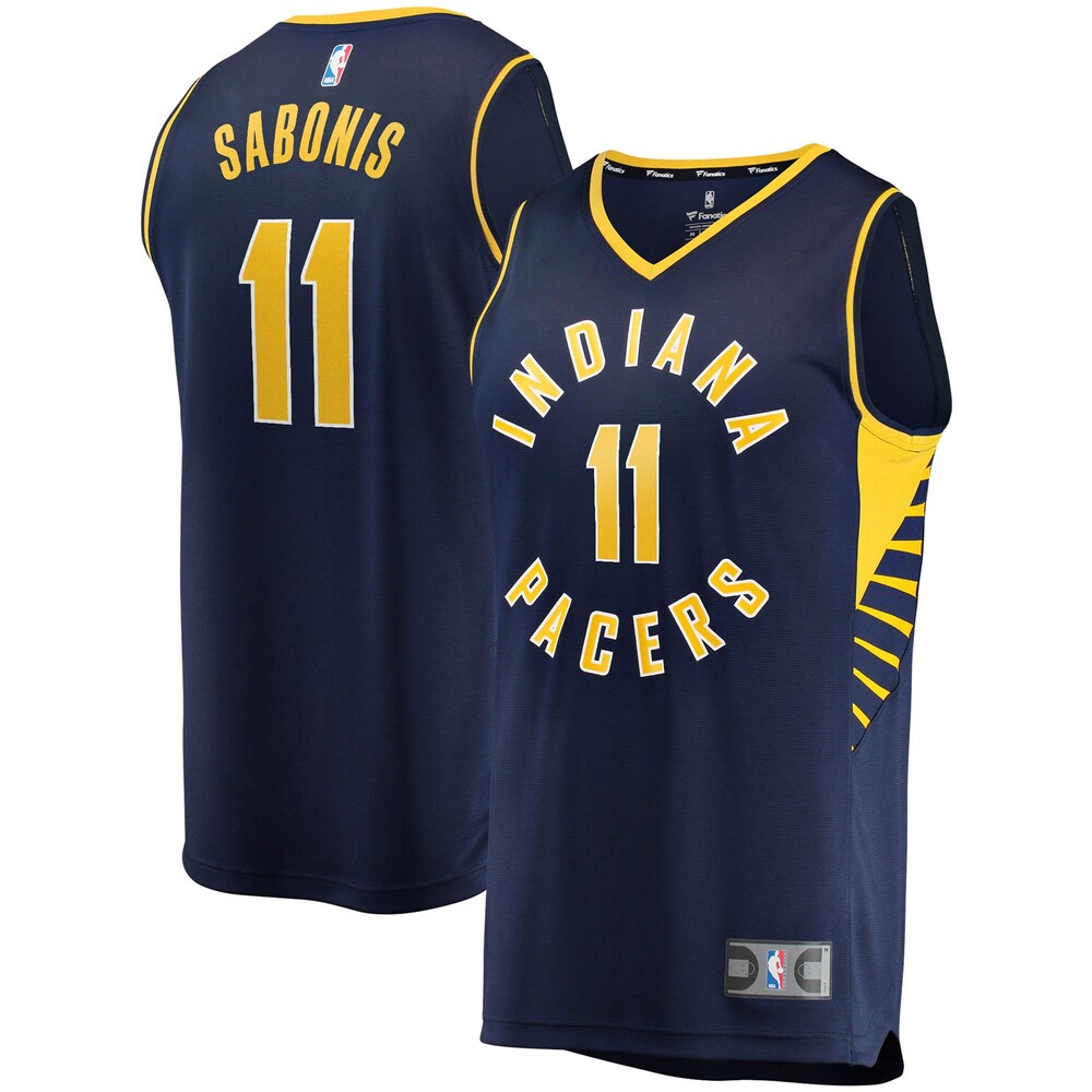 Domantas Sabonis Indiana Pacers 2020/21 Fast Break Player Basketball Jersey - Icon Edition - Navy