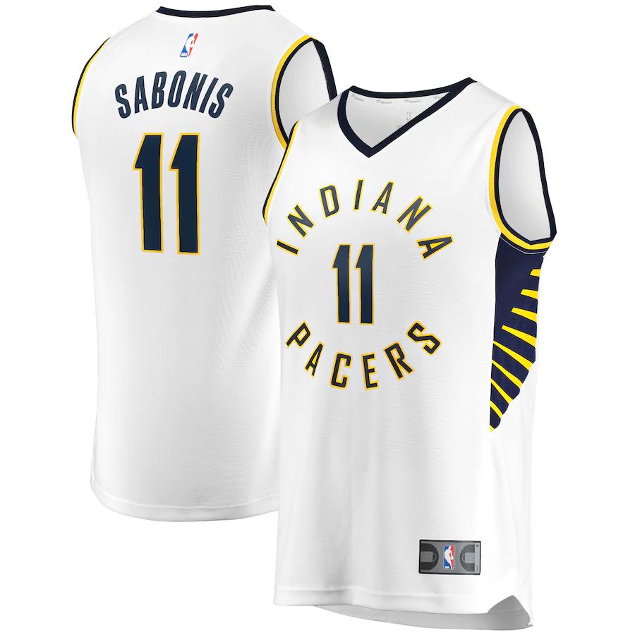 Domantas Sabonis Indiana Pacers Fanatics Branded Fast Break Player Replica Basketball Jersey - Association Edition - White