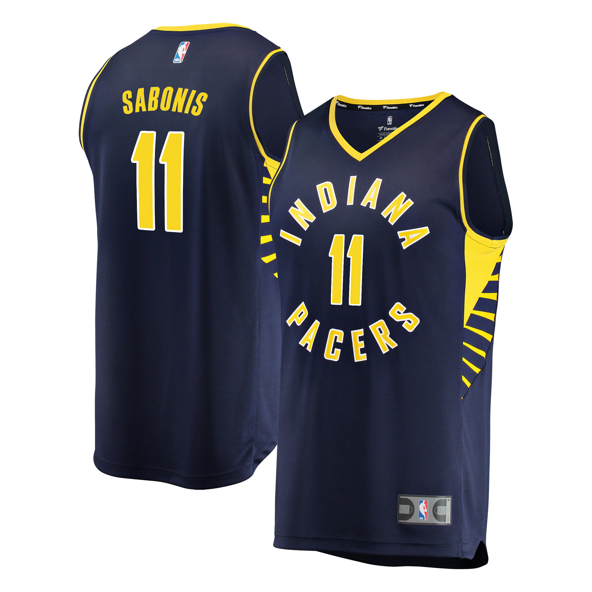 Domantas Sabonis Indiana Pacers Fanatics Branded Fast Break Replica Player Basketball Jersey – Icon Edition – Navy