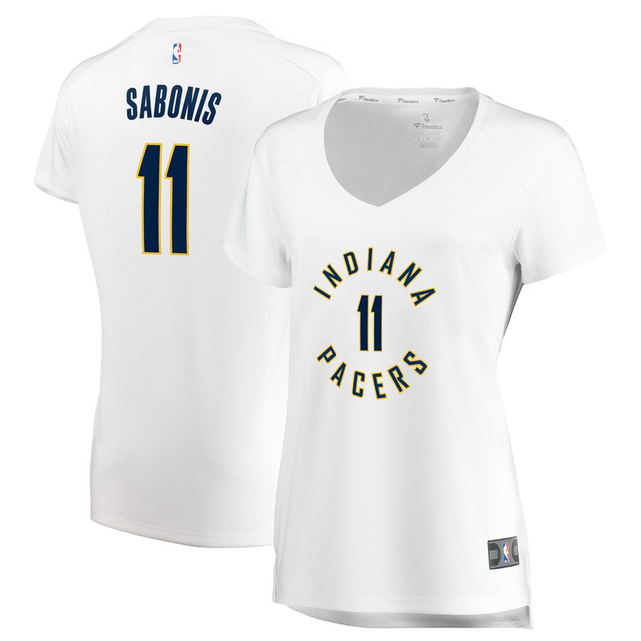 Domantas Sabonis Indiana Pacers Fanatics Branded Women's Fast Break Replica Basketball Jersey - Association Edition - White