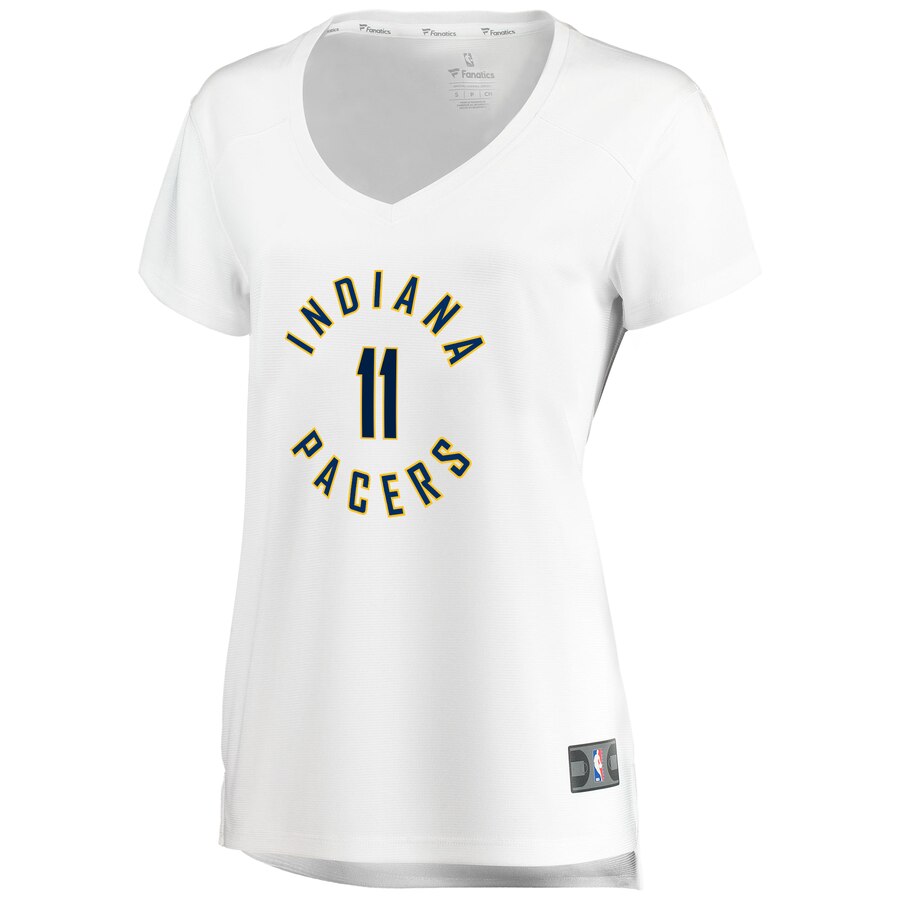 Alternative view of Domantas Sabonis Indiana Pacers Fanatics Branded Women's Fast Break Replica Basketball Jersey - Association Edition - White