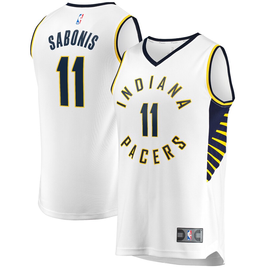Domantas Sabonis Indiana Pacers Fanatics Branded Youth Fast Break Replica Player Basketball Jersey - Association Edition - White