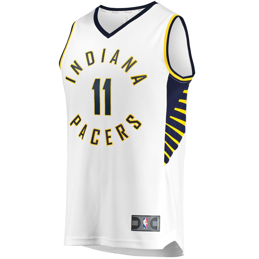 Alternative view of Domantas Sabonis Indiana Pacers Fanatics Branded Youth Fast Break Replica Player Basketball Jersey - Association Edition - White