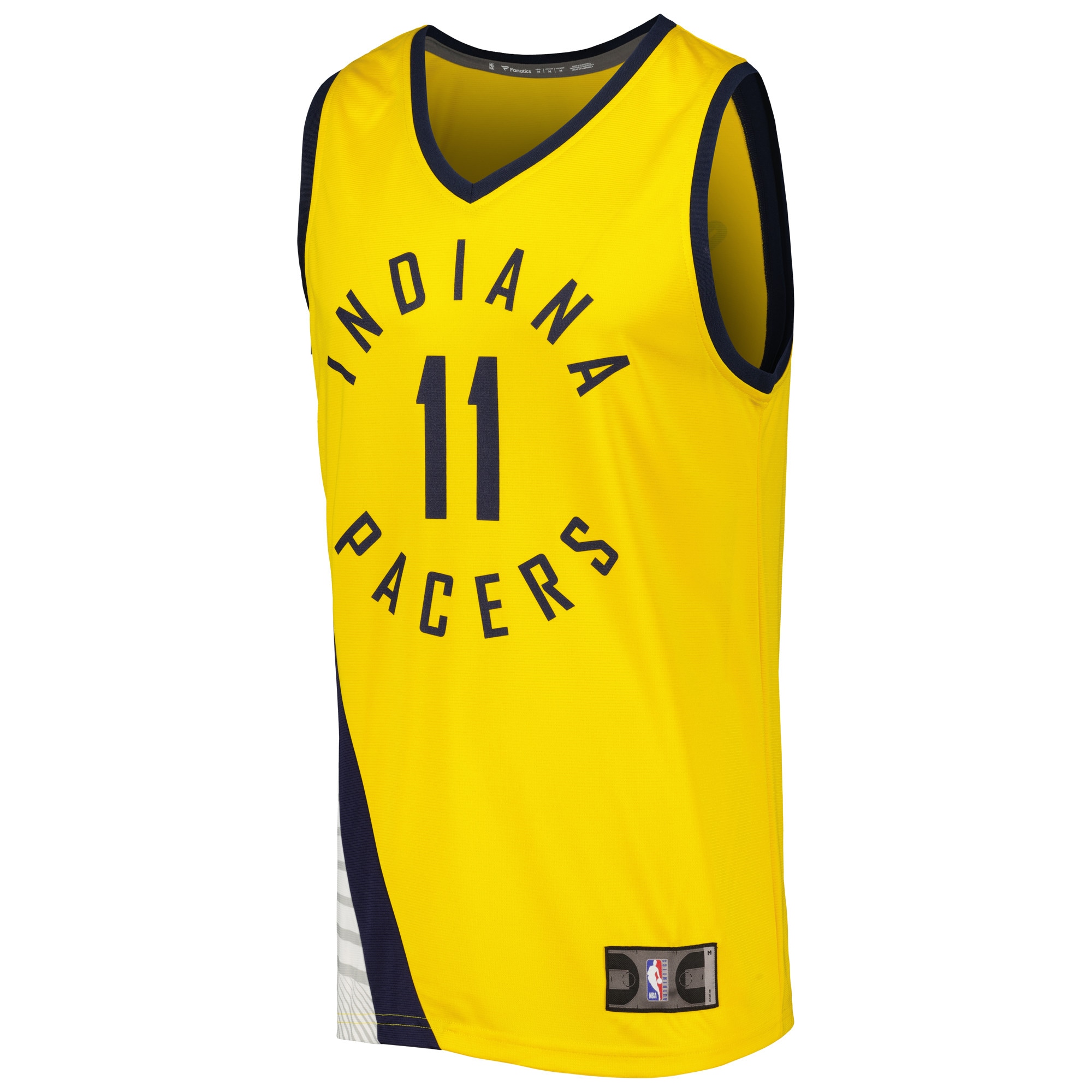 Alternative view of Domantas Sabonis Indiana Pacers Fanatics Fast Break Player Replica Basketball Jersey - Statement Edition - Gold