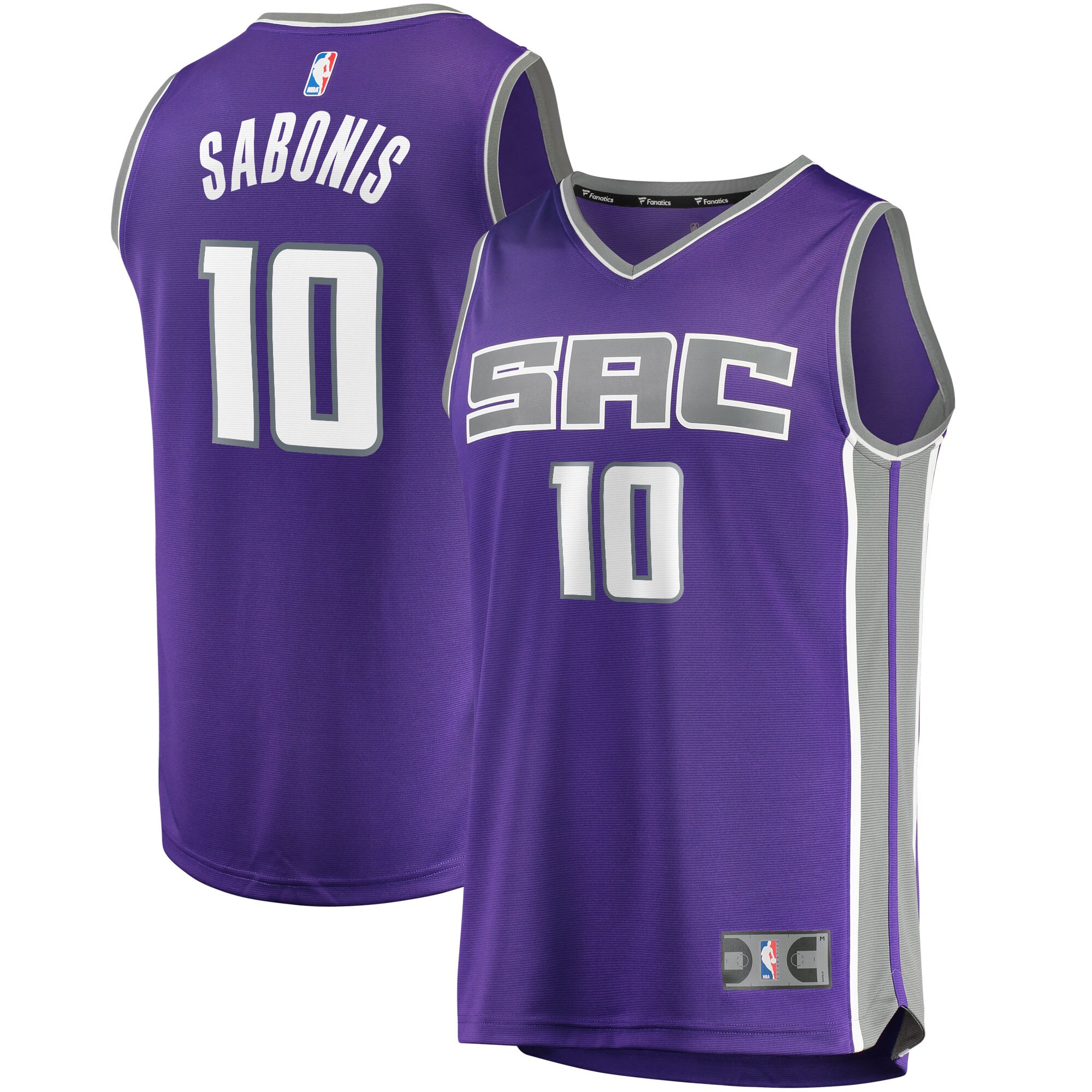 Domantas Sabonis Sacramento Kings Fanatics Fast Break Replica Basketball Jersey - Icon Edition - Purple