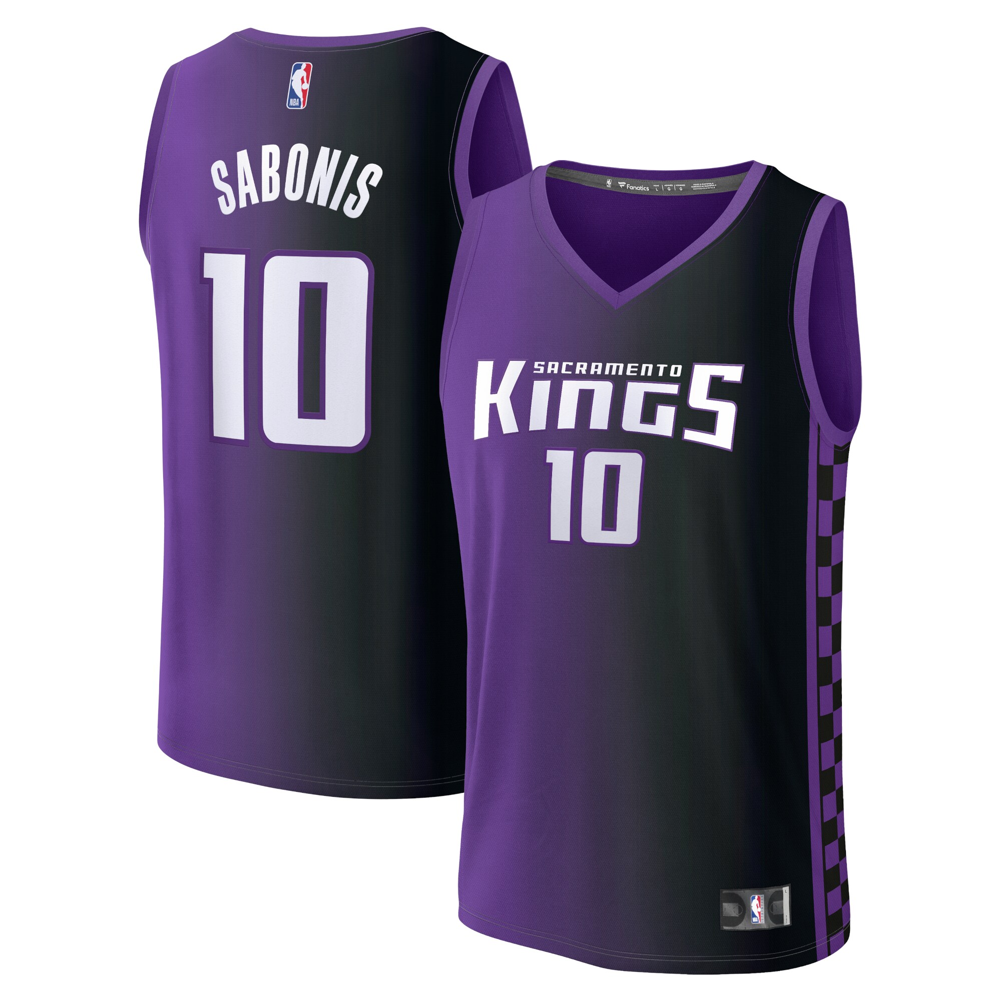 Domantas Sabonis Sacramento Kings Fanatics Fast Break Replica Player Basketball Jersey - Statement Edition - Purple