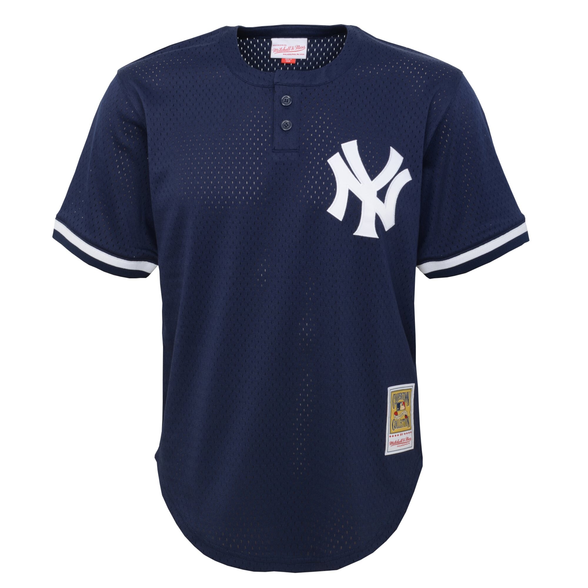 Alternative view of Don Mattingly New York Yankees Mitchell & Ness Youth Cooperstown CollectionÃƒâ€šÃ‚Â mesh Batting Practice Baseball Jersey - Navy