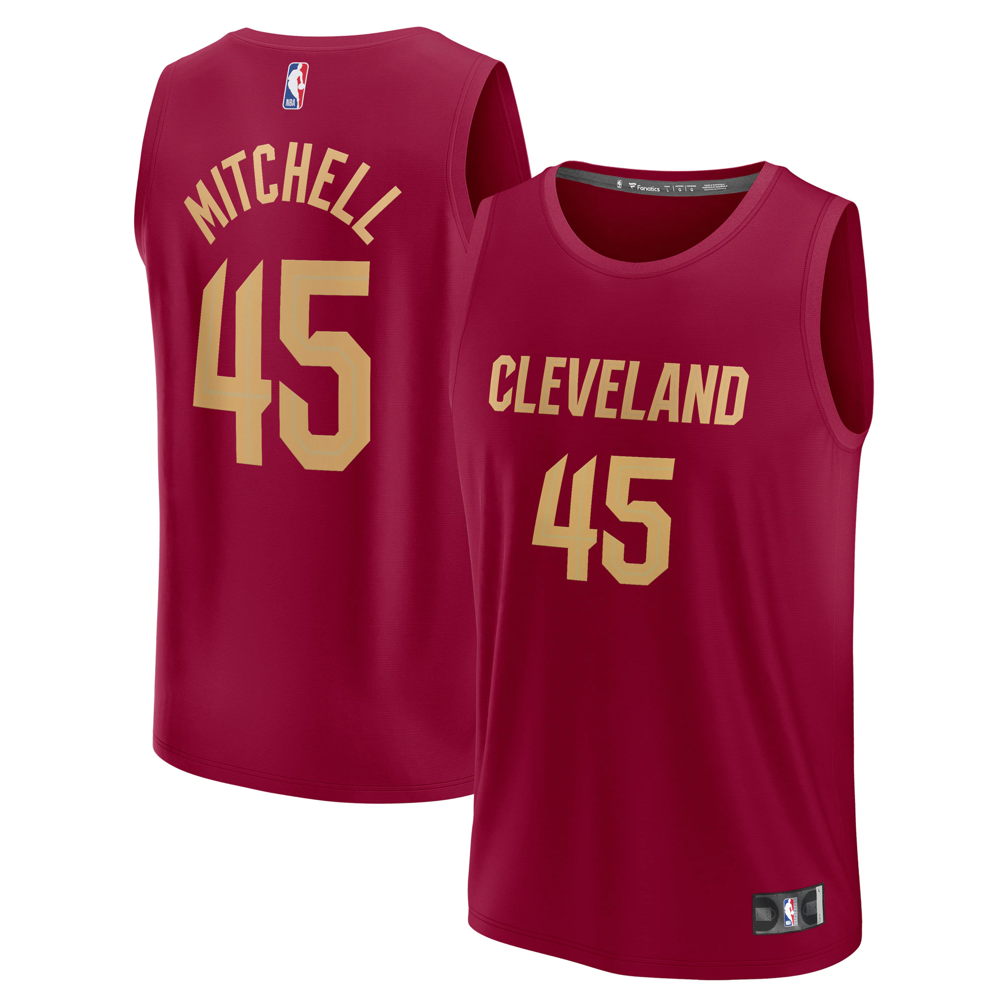 Donovan Mitchell Cleveland Cavaliers Fanatics Branded 2022/23 Fast Break Replica Basketball Jersey - Icon Edition - Wine