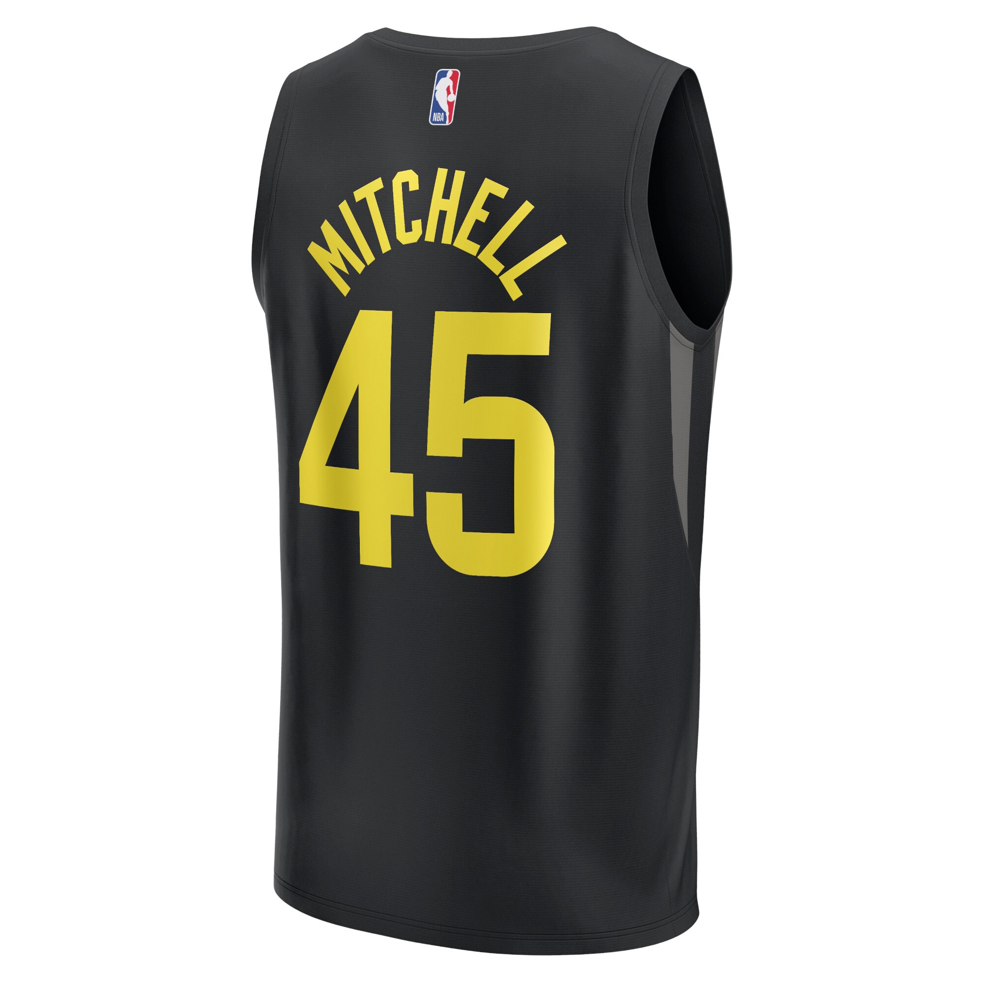 Alternative view of Donovan Mitchell Utah Jazz Fanatics Fast Break Replica Player Basketball Jersey - Statement Edition - Black