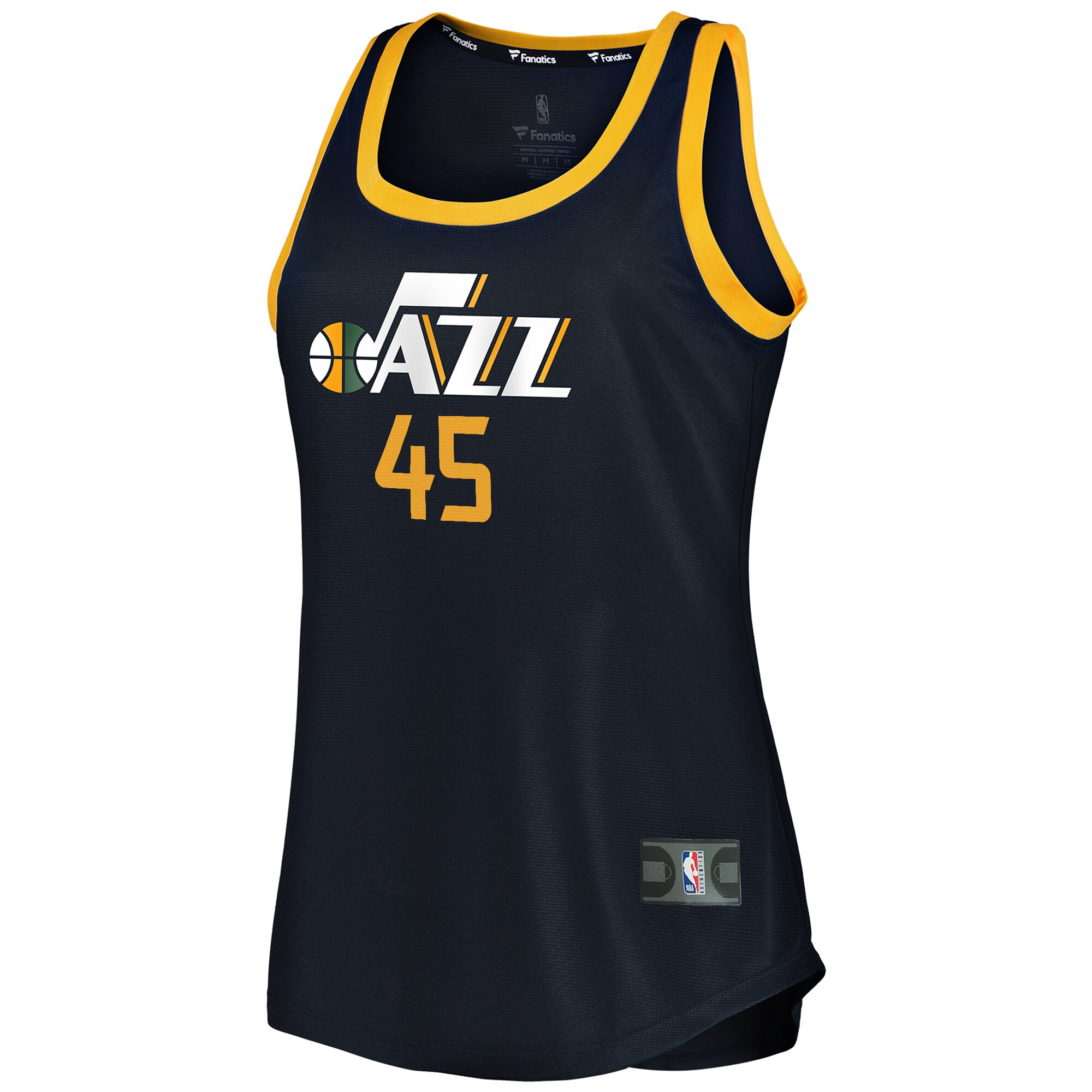Alternative view of Donovan Mitchell Utah Jazz Fanatics Women's Fast Break Team Tank Basketball Jersey - Icon Edition - Navy