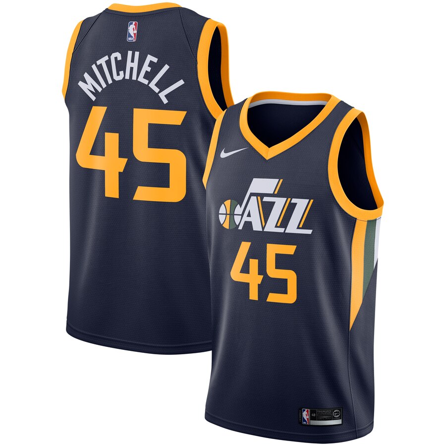 Donovan Mitchell Utah Jazz Replica Swingman Basketball Jersey - Icon Edition - Navy