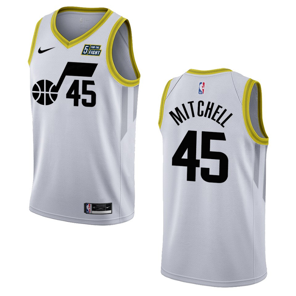 Donovan Mitchell White Association Edition 2022-23 Utah Jazz Swingman Basketball Jersey