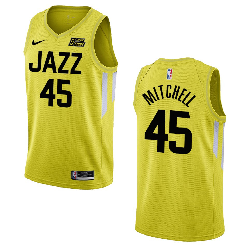 Donovan Mitchell Yellow Icon Edition 2022-23 Utah Jazz Swingman Basketball Jersey