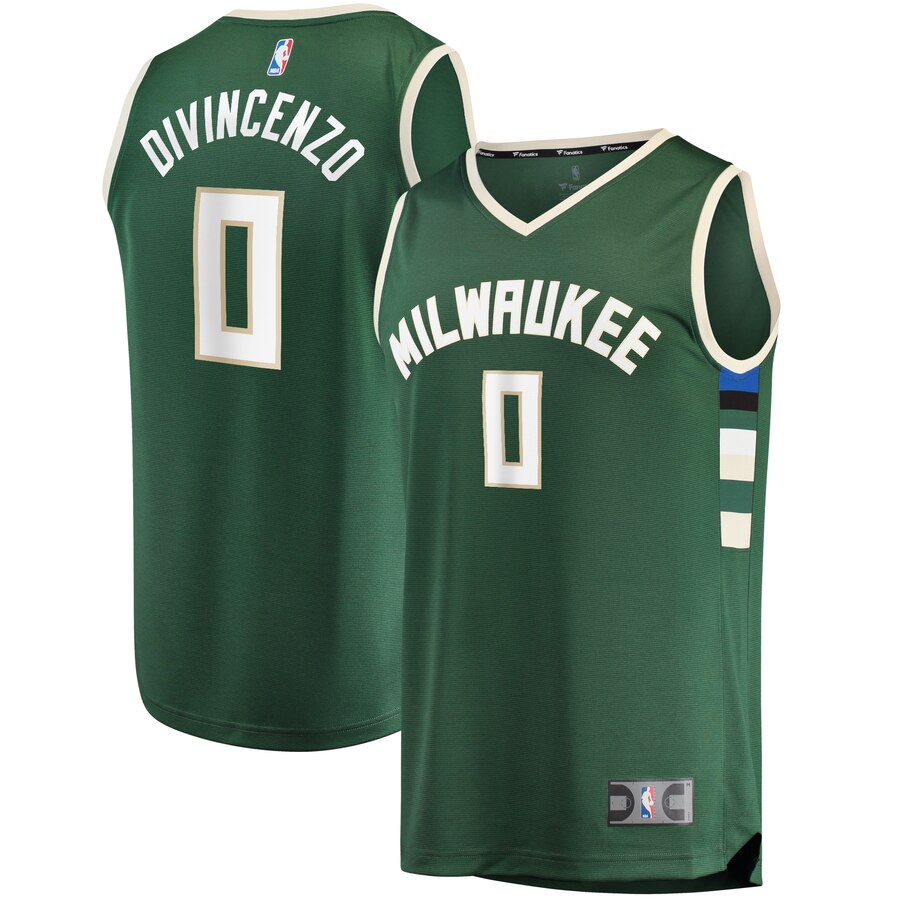 Donte Divincenzo Milwaukee Bucks Fanatics Branded Fast Break Replica Player Basketball Jersey - Icon Edition - Hunter Green