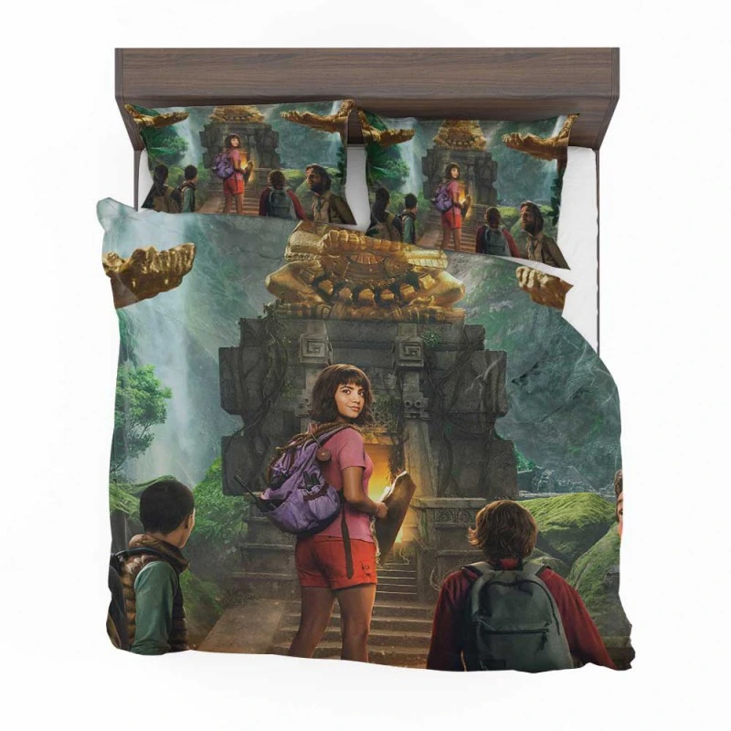 Alternative view of Dora And The Lost City Of Gold Movie Isabela Merced Bedding Set - Custom Bedding Set