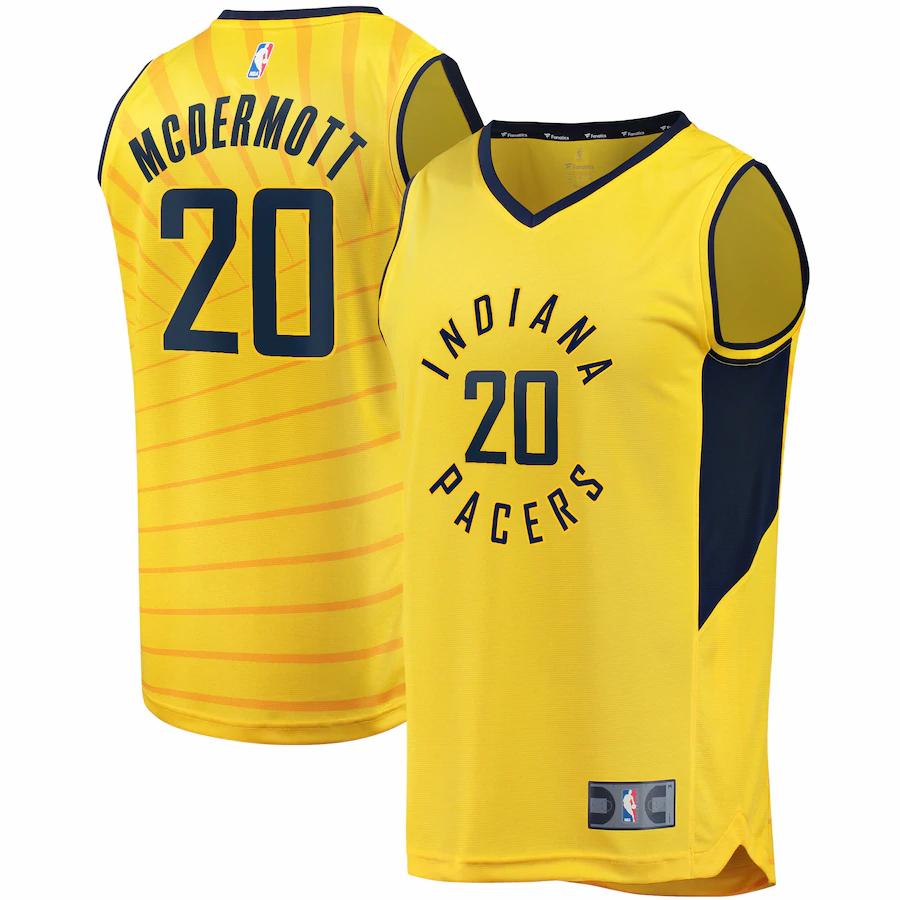 Doug Mcdermott Indiana Pacers Fanatics Branded Fast Break Player Replica Basketball Jersey - Statement Edition - Gold