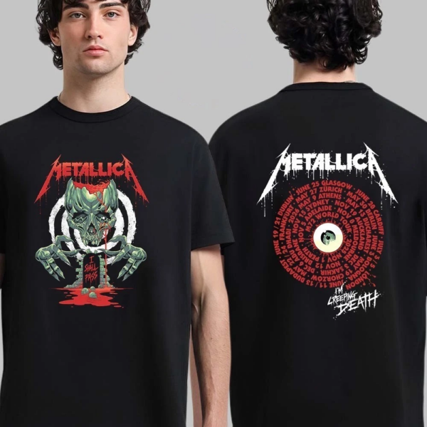 Metallica M72 World Tour 2025 2026 I’m Creeping Death Creeping Tour T-Shirt