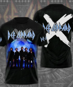 Def Leppard Logo The World Tour Music Rock Band AOP 3D T-shirt