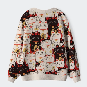 Alternative view of Lucky Cat Ugly Cardigan Sweater