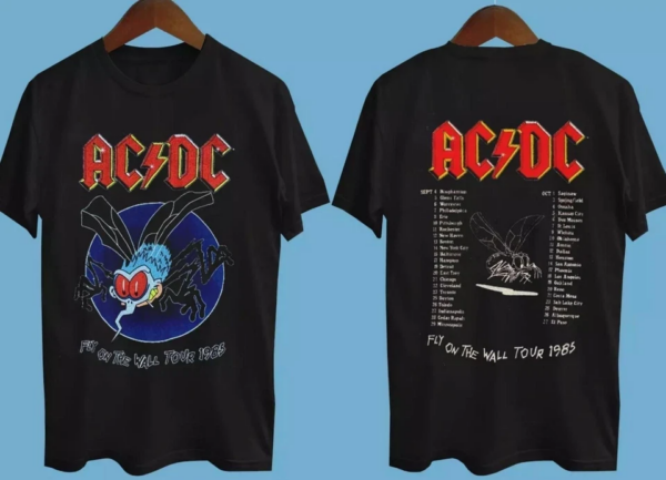 ACDC Fly On The Wall Tour 1985 Tshirt