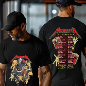 Metallica M72 World Tour 2025 - 2026 Tshirt, Australia Tour Tshirt
