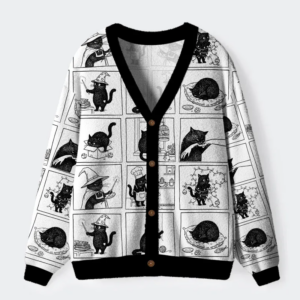 Black Cat Comics Ugly Cardigan Sweater