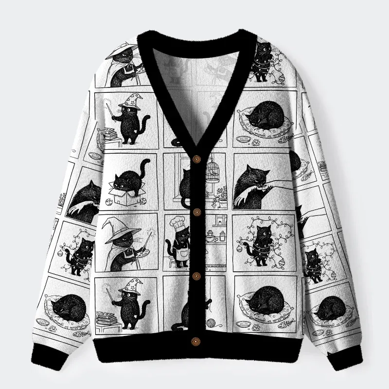 Black Cat Comics Ugly Cardigan Sweater