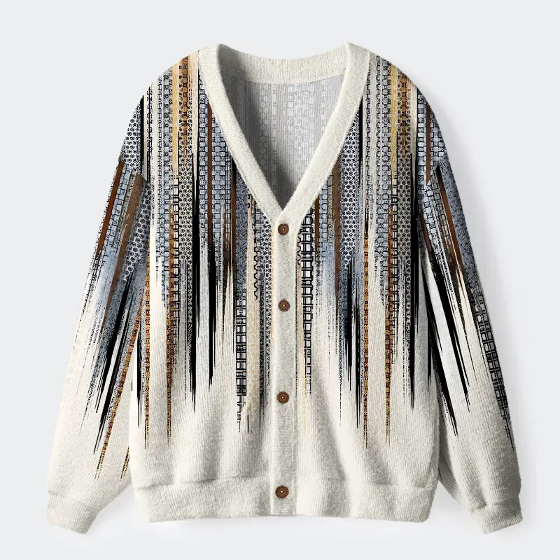 Japanese Pattern Ugly Cardigan Sweater