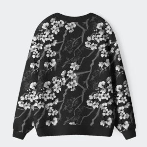 Alternative view of Sakura With Branches Ugly Cardigan Sweater