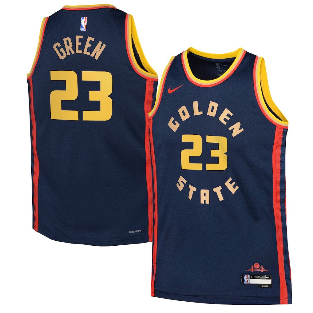 Draymond Green 23 Golden State Warriors 2024/25 Swingman Player YOUTH Basketball Jersey - City Edition - Navy - JS284 