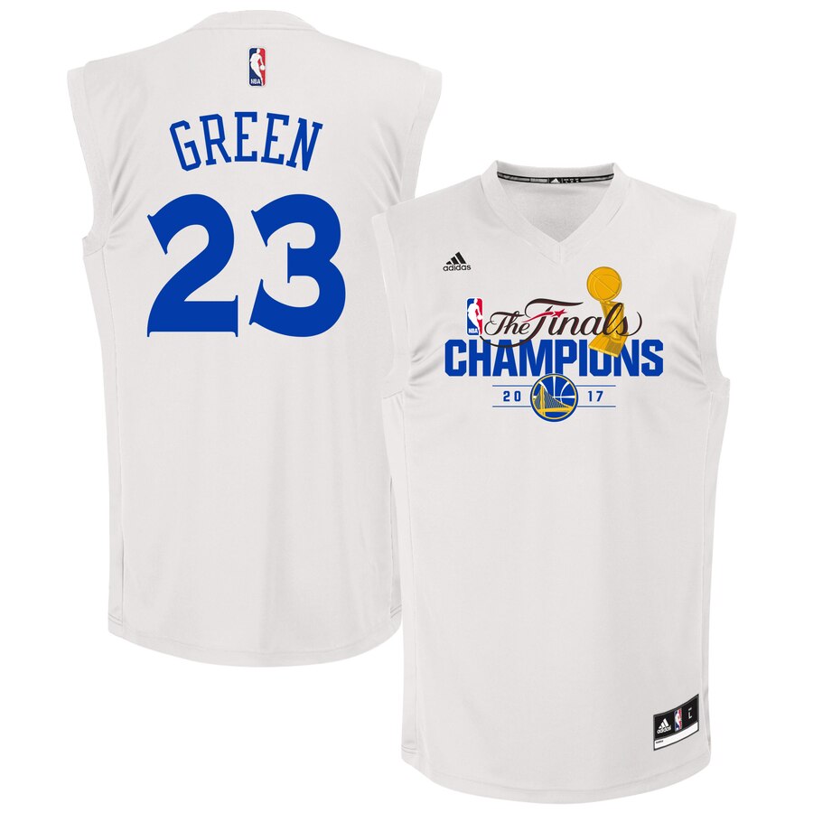 Draymond Green Golden State Warriors Adidas 2020 Nba Finals Champions Fashion Replica Basketball Jersey - White