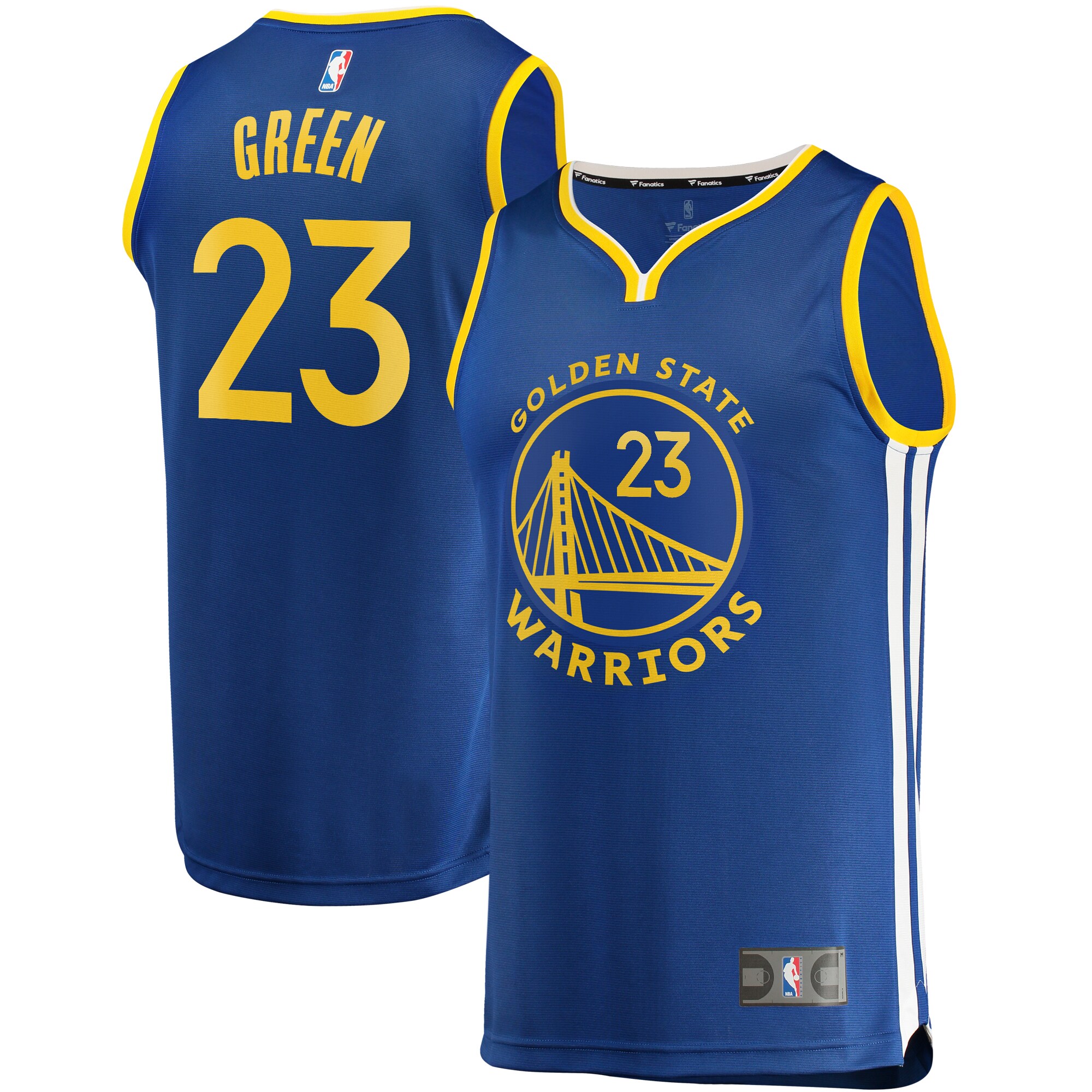 Alternative view of Draymond Green Golden State Warriors Fanatics Branded Fast Break Replica Player Team Basketball Jersey – Icon Edition – Royal
