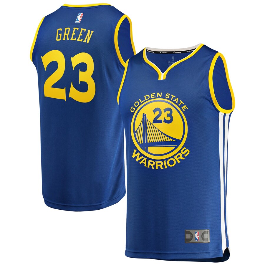 Draymond Green Golden State Warriors Fanatics Branded Youth Fast Break Replica Basketball Jersey Royal - Icon Edition