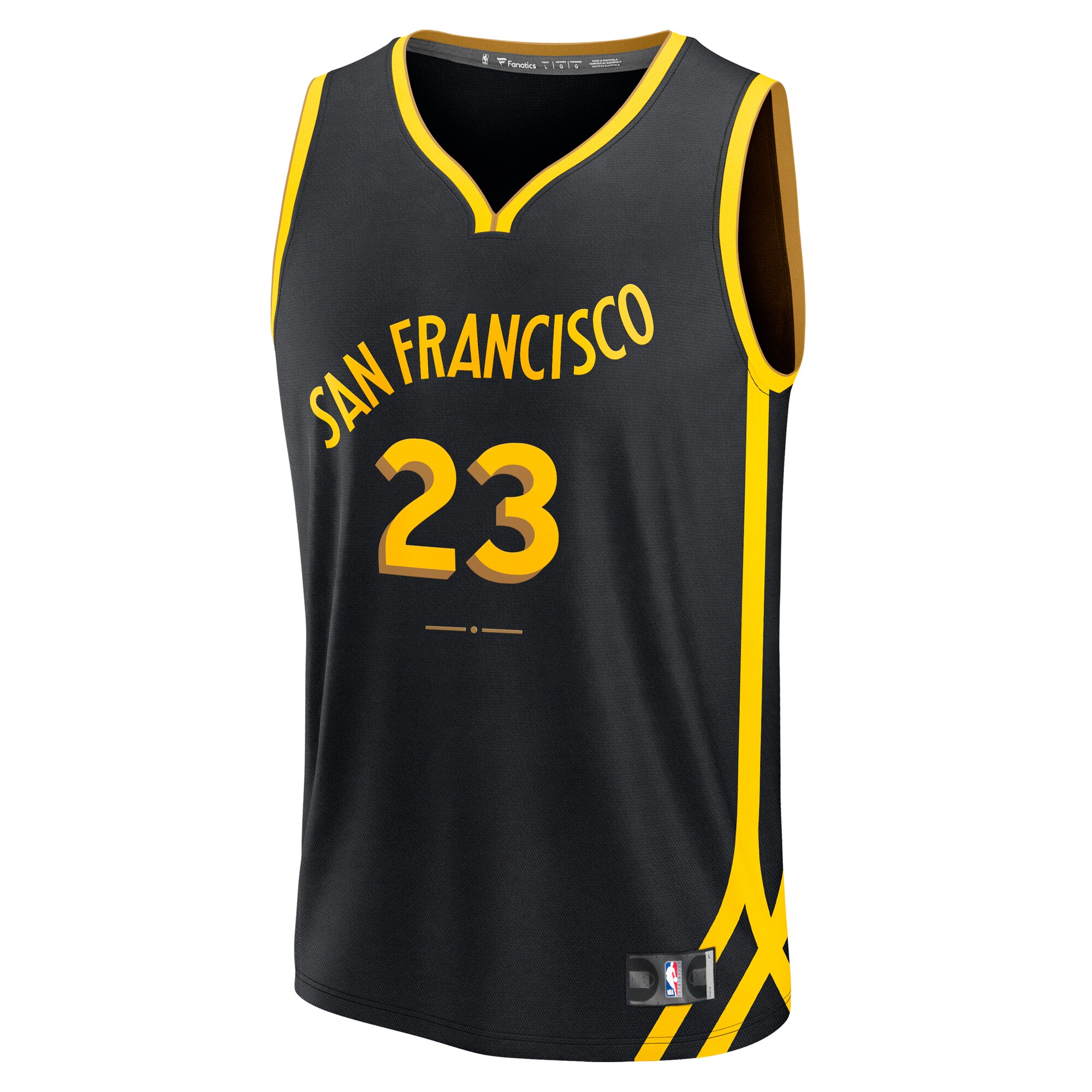 Alternative view of Draymond Green Golden State Warriors Fanatics Fast Break Basketball Jersey - Black - City Edition