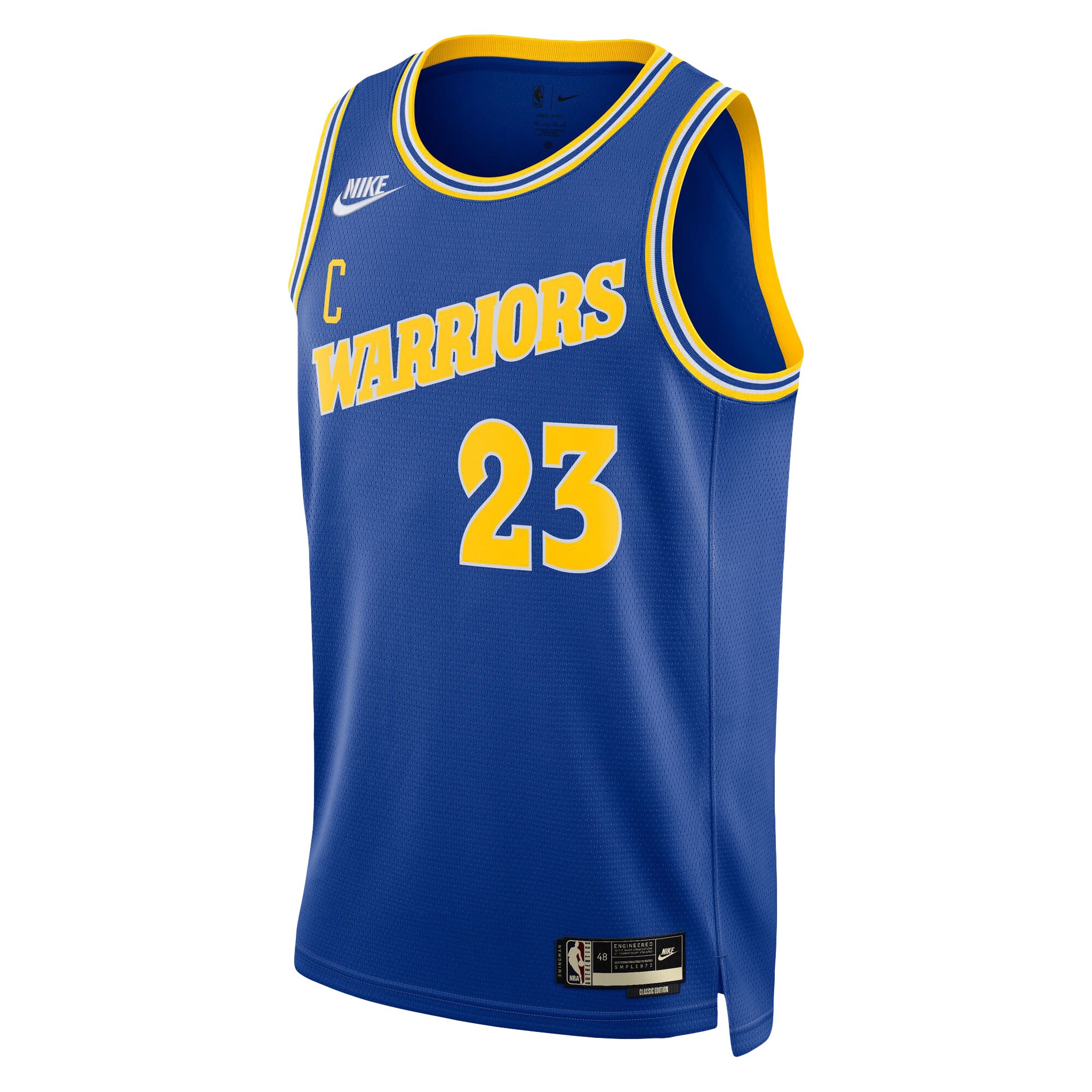 Alternative view of Draymond Green Golden State Warriors Swingman Basketball Jersey - Classic Edition - Blue